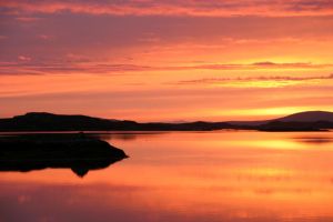 Sunset at Loch Eport